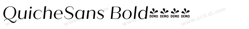 QuicheSans Bold字体转换 QuicheSans Bold字体转换